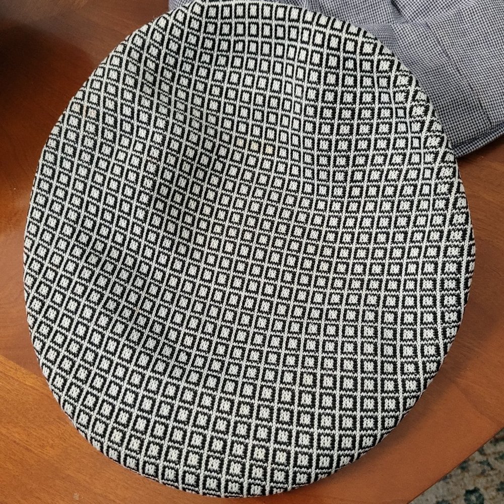 Cap grey with black and white design size L